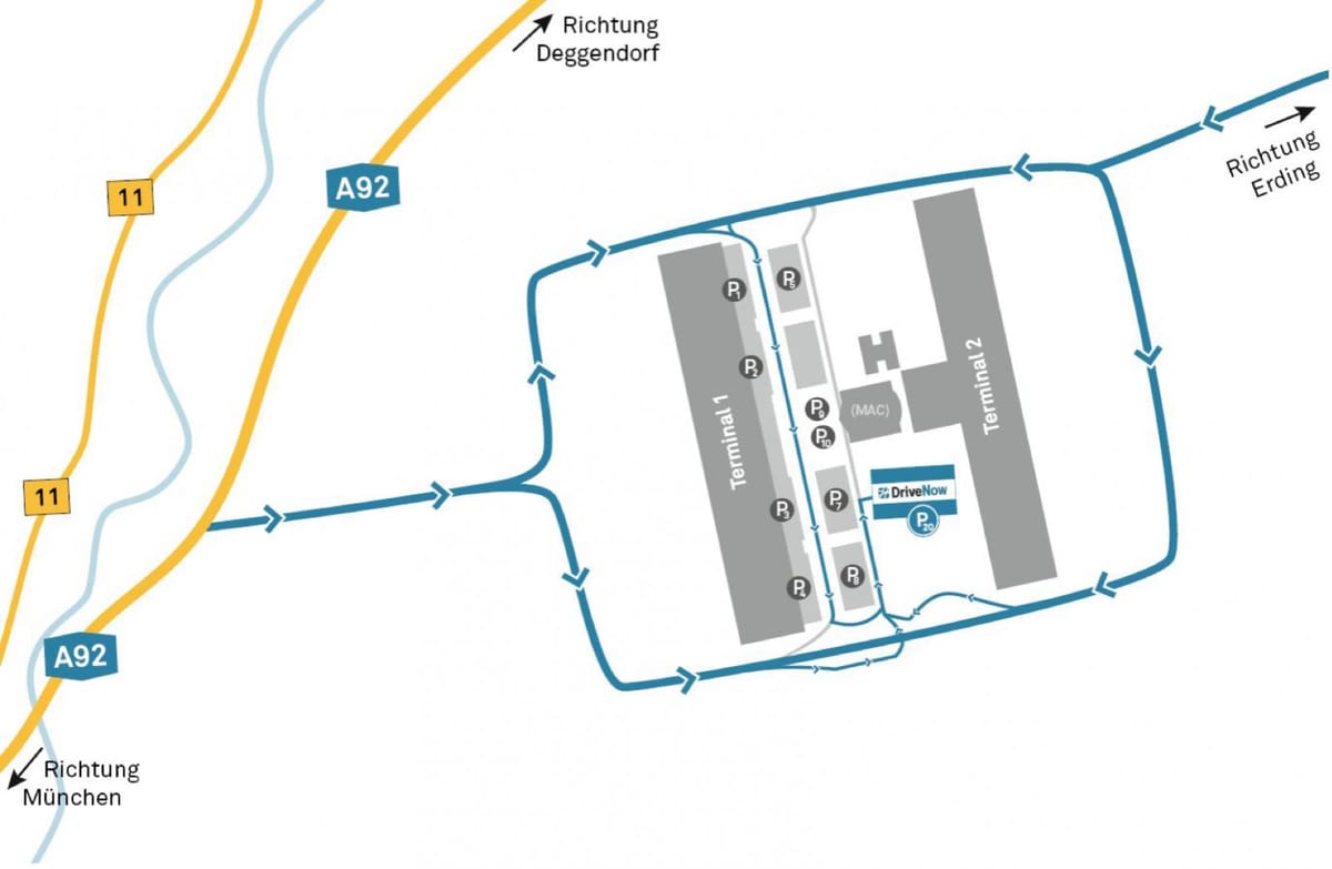 munich airport bilutleie kart