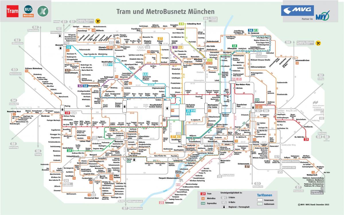 Kart over münchen buss