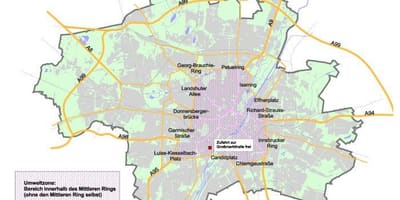 Kart over münchen grønn sone