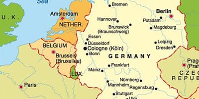 Kart over münchen europa