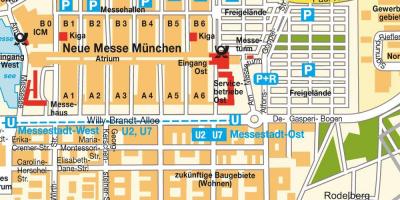 München ost togstasjon kart