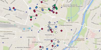 Kart over münchen altstadt