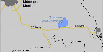 Kart ofmunich innsjøer 